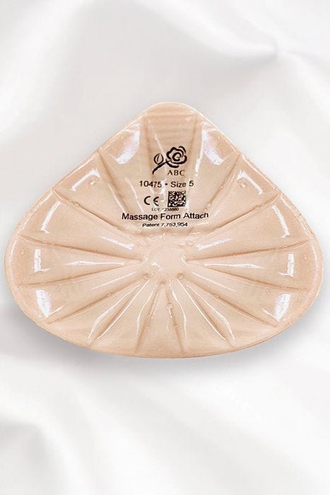 10475 Massage Form Attach by ABC | Adhesive Breast Form, Lightweight