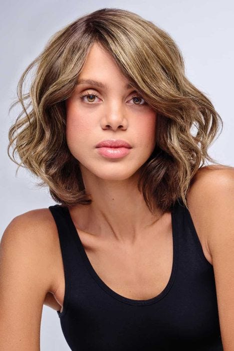 10 Inch Au Naturel Waves Topper by Hairdo | Monofilament Part, Heat Friendly