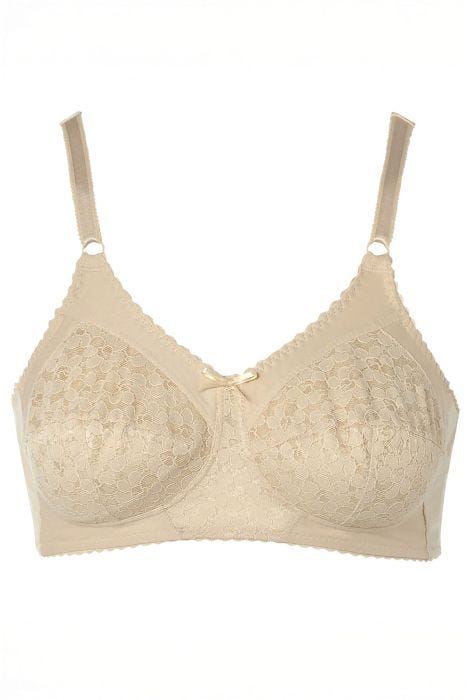 Victoria Lace Cup Post Mastectomy Lumpectomy Bra by Nearly Me | Elegant mastectomy bra with pockets