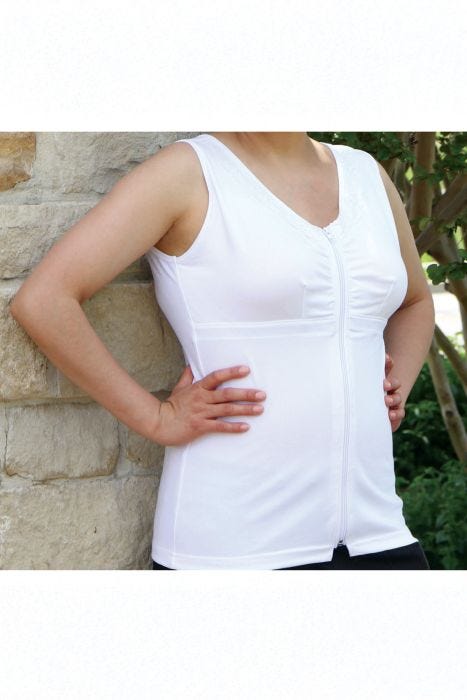 Nearly Me Post Mastectomy Surgery Recover Camisole | Comfortable pocketed bra-style camisole for drain management