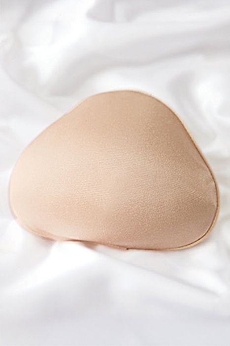 ABC 909 Seamless Triangle Puff Form | Breast Form with Adjustable Fiber Fill & Soft Seamless Comfort