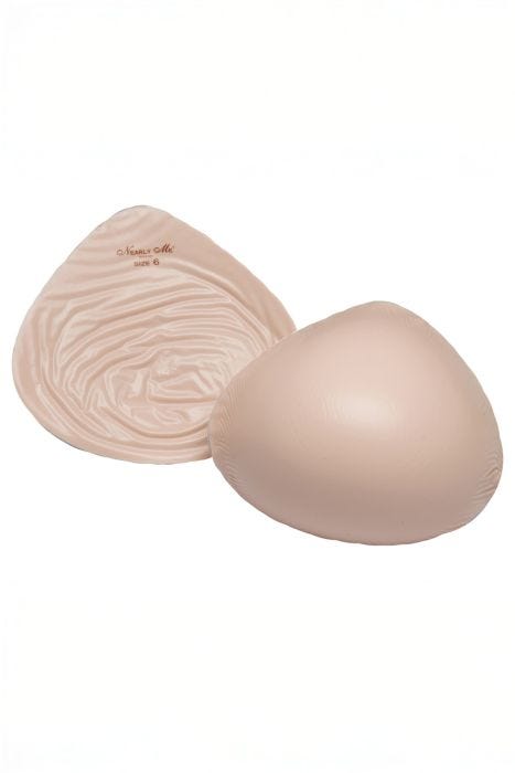 Nearly Me #985 Super Soft Ultra Lightweight Breast Form | Natural Feel with Pocketed Support for Mastectomy Bra