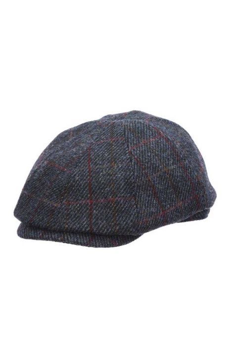 Men's wool driver caps or flat caps in plaid
