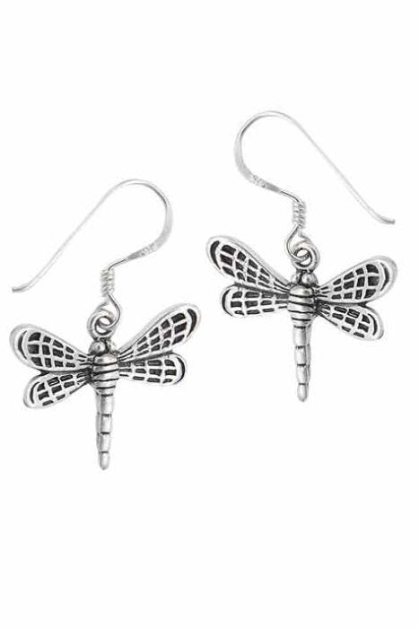 •SO FLY• intarsia + gold dangle earrings