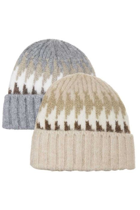 Elsa Brushed Knit Cuff Beanie Cap | Plush Winter Beanie for Women