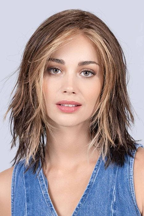 Flow Wig by Ellen Wille | Medium-Length Wavy Lace Front Wig with Mono Part