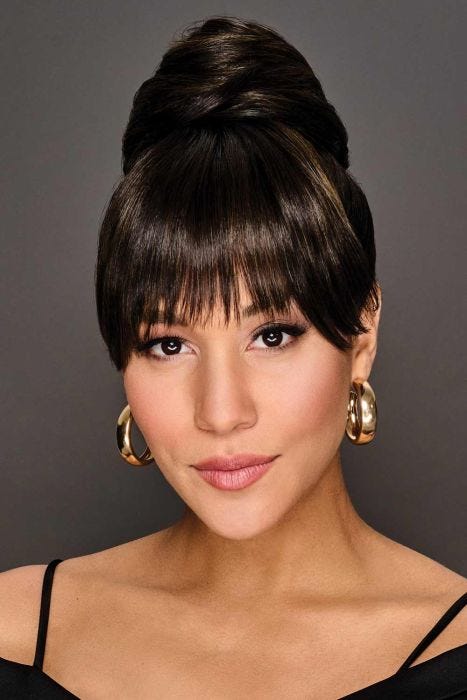 Trendy Fringe and Bun by Hairdo | Clip on bang and bun