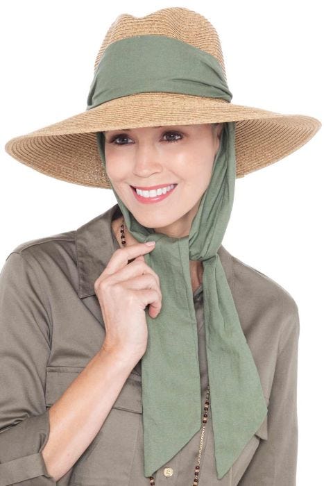 Sun Hat With Scarf Attached Beanie With Scarf Attached Knitted