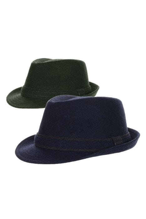 Jonathan Vintage Wool Blend Fedora Hat Classic Hats for Men