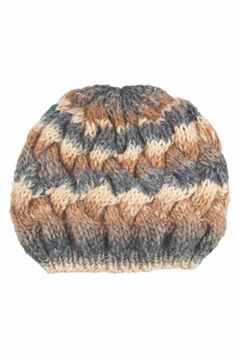 Lilax Chunky Cable Knit Slouchy Beanie Hat - Soft Winter Hat For Men & Women - View #8