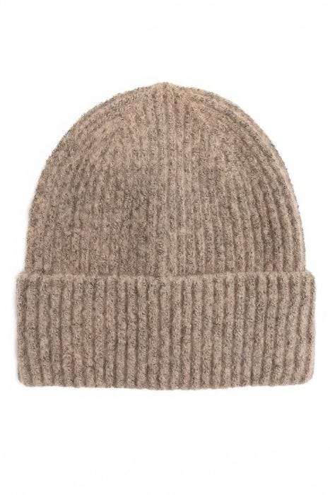 Marled Rib Knit Beanie | Winter Beanie Hat for Women