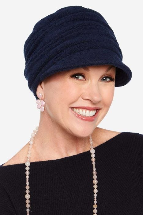 Textured Hannah Newsboy Hat by Cardani Headwear