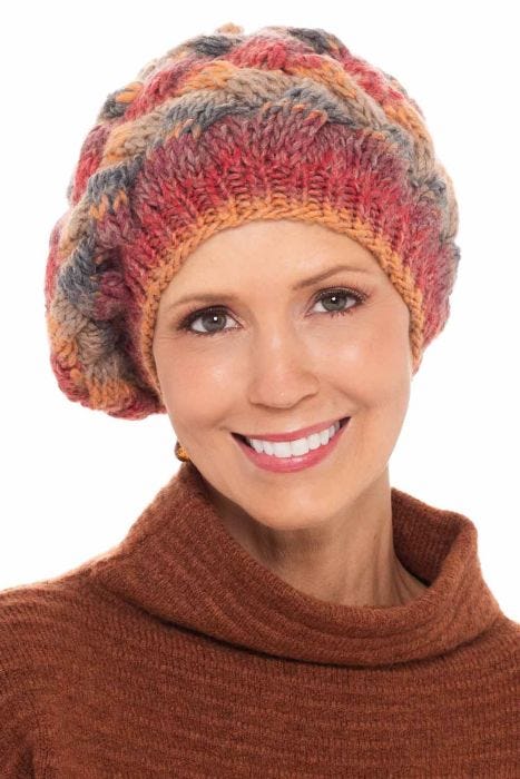 Lilou Cable Knit Slouchy Beanie Hat | Slouchy Beanie Hats for Women