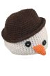 Crocheted Snowman Beanie for Kids
