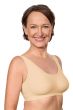 Linda Wire-Free Pocketed Mastectomy Bra by Amoena | Seamless Support with Gentle Massage