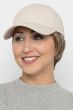 Baseball Cap with Hair: 8284 Tapered Hat Beige by Henry Margu