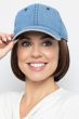 Baseball Cap with Hair: 8293 Short Hat Denim by Henry Margu