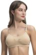 Joy 9013 Scoopneck Bra with Removeable Inserts| Seamless Pocketed Wire-Free Comfort