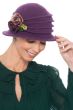 Anne Wool Floral Cloche Hat | 100% Wool Hats for Women