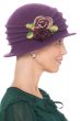 Anne Wool Floral Cloche Hat | 100% Wool Hats for Women