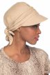 Bailey Newsboy Head Wrap Scarf | 100% Organic Cotton Pre-Tied Scarf with Brim