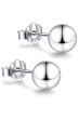 Classic 10mm Sterling Silver Ball Stud Earrings