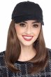 Lisette Long Baseball Cap with Hair by Cardani | Hats with Hair