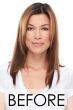 easiPart French 12 Inch Human Hair Topper by Jon Renau Wigs - French Drawn Top, Remy Human Hair Topper