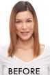 18 Inch Top Form French HH Topper by Jon Renau Wigs - Remy Human Hair, Hand Tied, Monofilament Base Topper