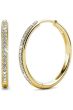 Bianca 25mm Crystal Hoop Earrings by Cate & Chloe | 18K Gold Plated, Swarovski Crystals