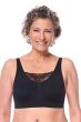 Amoena Esra Wire-Free Bra | Seamless Pocketed Mastectomy Bra with Lace Panel