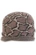 Blakely Animal Print Rolled Brim Wool Pull-On Beanie | Animal Print Hats for Women