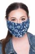 Scarf for Face Mask | 30" Woodblock Hand Stamped Scarves | Face Scarf Mask