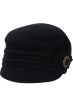 Bobbie Wool Buckle Newsboy Beanie | Wool Winter Newsboy Hats for Women