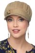 Buckle Newsboy Hat | Womens Distressed Cotton Ball Cap