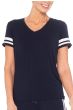 Bamboo Track Tee Shirt | Cardani Womens V Neck Sport Track T Shirt