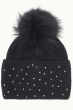 CC Sparkle Beanie with Removable Pom | Trendy CC Beanies for Women