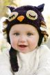 Crochet Sleepy Owl Hat