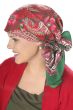 Christmas Holiday Head Scarf - Woodblock Square Scarves for Women