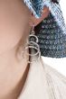 Sterling Silver Earrings | Hammered Hoop Statement Earrings