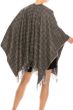 Classic Plaid Fringe Ruana | Wraps for Women