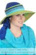 Vibrant Colorblock Sun Visor Hat for Women