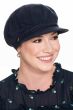 Cotton Knit Braid & Button Newsboy Hat | All Cotton Hats for Women