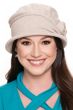 Cotton Knit Rosette Cloche | All Cotton Hats for Women