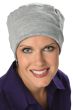 cozy cap in grey heather - cotton soft hats for cancer chemotherapy and hair loss