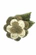 Hand Crocheted Camellia Flower Brooch Pin | Hat & Headwear Accessory