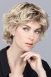 short tousled wavy wig with layers