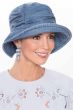 Denim Tencil Pleated Bucket Hat