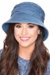 Denim Tencil Pleated Bucket Hat | Cardani Womens Bucket Hat