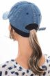 Distressed Denim Baseball Cap | Baseball Caps for Women